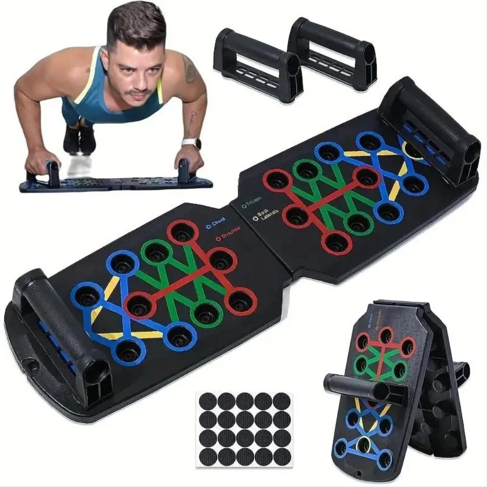 Push Up Board Foldable Multi Function - Ensemble de planche de pompes multifonctionnelle