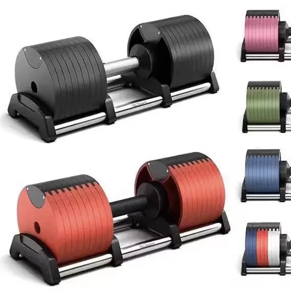 Adjustable Dumbbell Pair 40Kg - Ensemble d'haltères réglables en fonte de