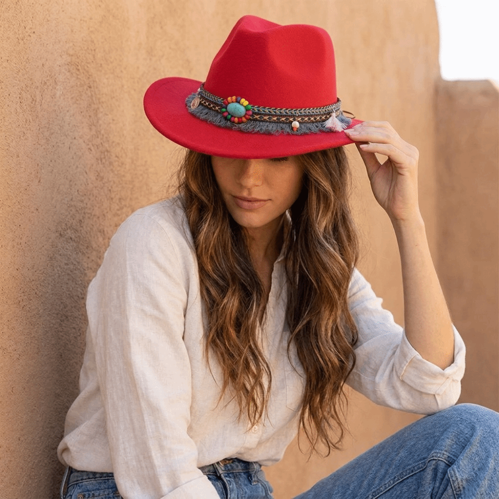 Cycling - Chapeau de cowboy western en laine