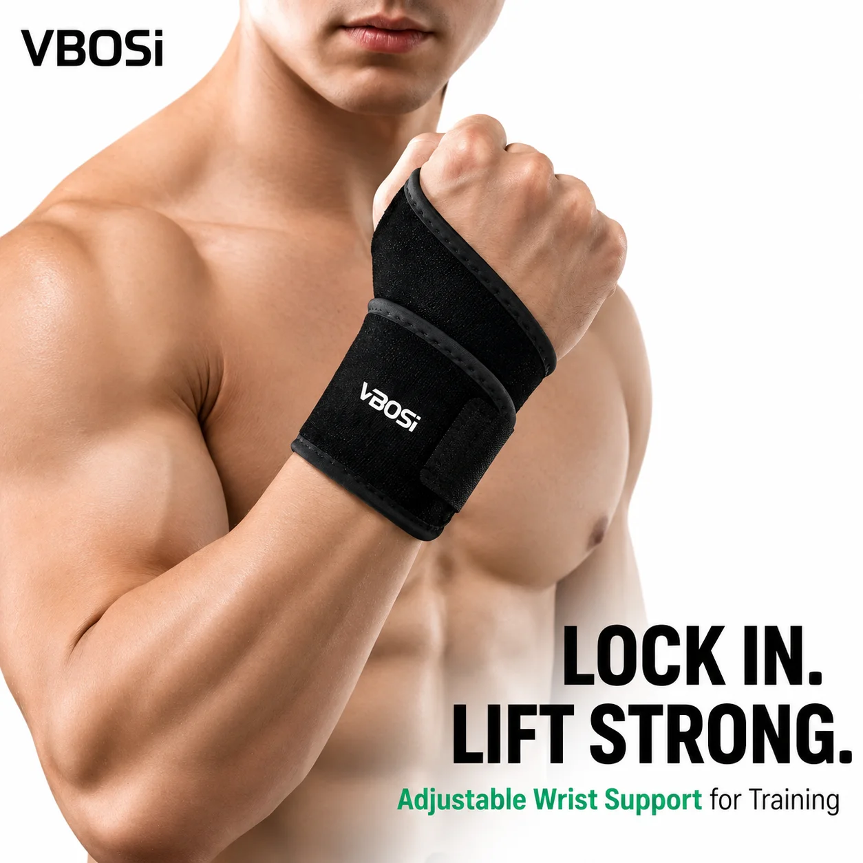Wrist Wraps Weightlifting Support - Attelle de soutien réglable VBSOi avec