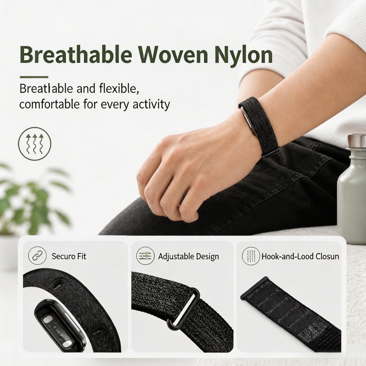 Bracelet respirant en nylon lé - Resistance Bands Set With Handles avis et prix