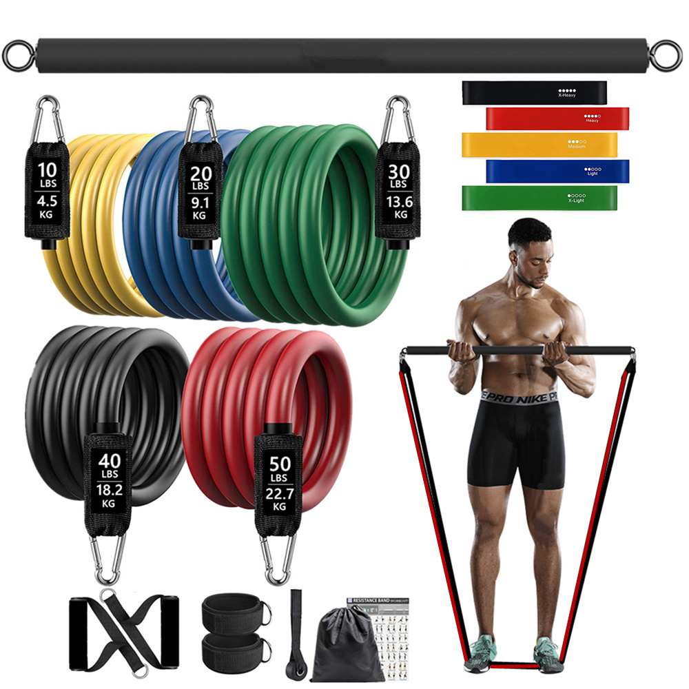 Bande élastique de résistance  - Pilates Bar Kit With Resistance Bands avis et prix