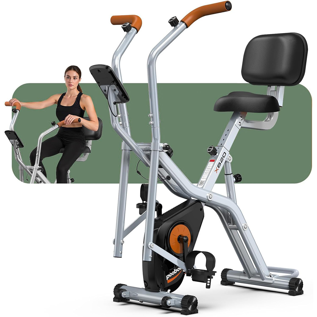 Vélo d'exercice pliable 2-en-1 - Exercise Bike Magnetic Resistance avis et prix